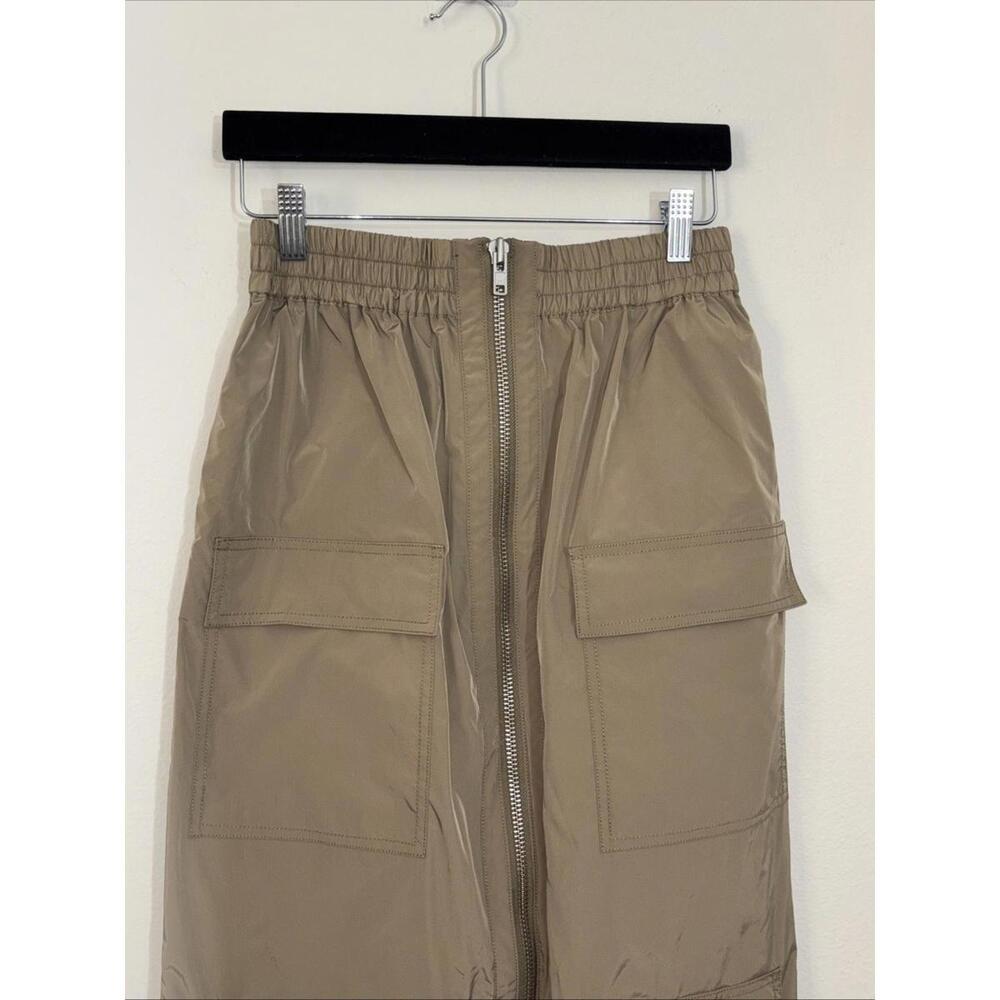 Revolve H:ours Khaki Elastic Waist Cargo Style Emerson Maxi Skirt S $238 msrp - Picture 7 of 10